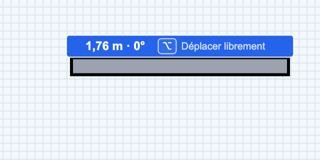 length and angle label while drawing